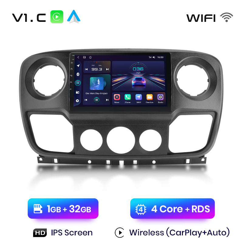 Junsun AI Voice 2 din Android Auto Radio For Renault Master Nissan NV400 Opel Movano 2010 - 2021 Carplay 4G Car Multimedia GPS 2din autoradio