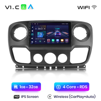 Junsun AI Stimme 2 din Android Auto Radio Für Renault Master Nissan NV400 Opel Movano 2010 - 2021 Carplay 4G auto Multimedia GPS 2din autoradio