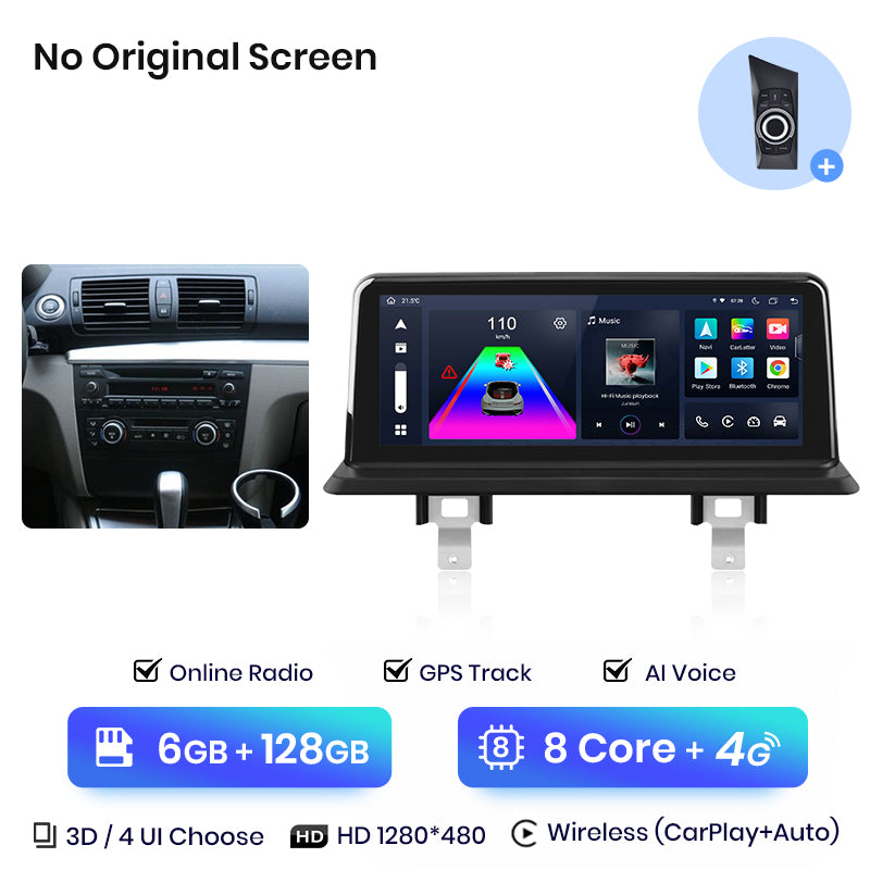 Junsun AI Stimme Drahtlose CarPlay Auto Radio Multimedia Für BMW E81 E82 E87 E88 2005-2012 DSP GPS 8 Core GPS Autoradio 