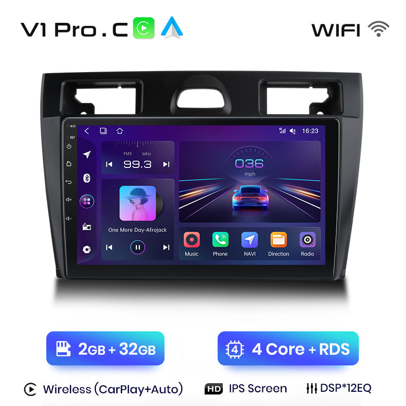 Junsun AI Voice 2 din Android Auto Radio For Ford Fiesta Mk VI 5 Mk5 2002 2003 - 2007 2008 Carplay 4G Car Multimedia GPS 2din autoradio