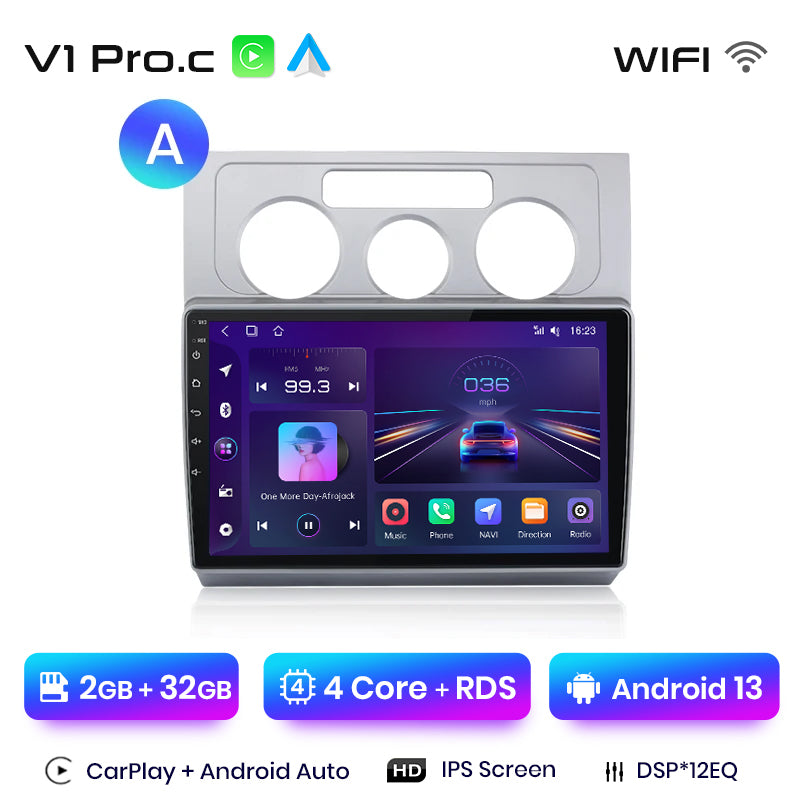 Junsun AI Stimme 2 din Android Auto Radio Für Volkswagen Touran 1 2003 - 2010 Carplay 4G Auto Multimedia GPS 2din autoradio