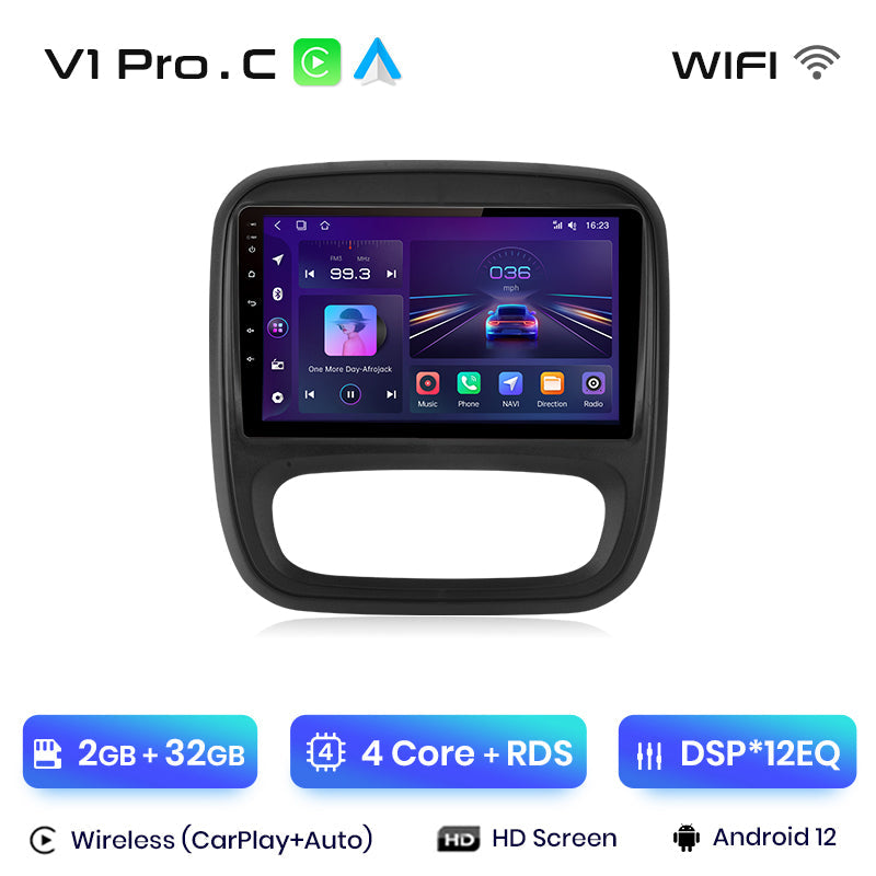 Junsun AI Voice 2 din Android Auto Radio For Renault Trafic 3 2014-2021 For Opel Vivaro B 2014-2018 Carplay 4G Car Multimedia GPS 2din autoradio