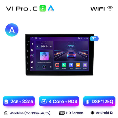 Junsun 7" 9"10.1" Universal CarPlay Android Auto Radio For VW Volkswagen Fiat Renault Nissan Hyundai 4G Car Multimedia autoradio