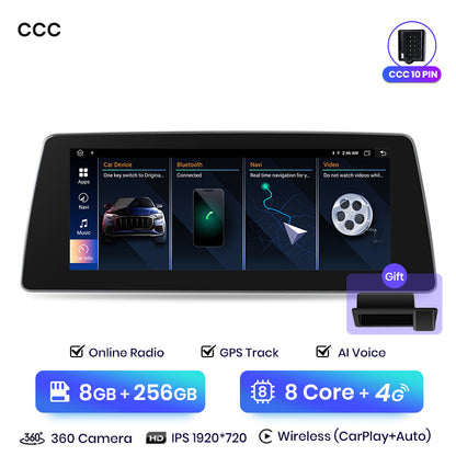 Radio Junsun de 8,8 pulgadas con Android y CarPlay inalámbrico para BMW Serie 5 E60 E61 E62 2004-2010, unidad principal de audio 4G WiFi BT