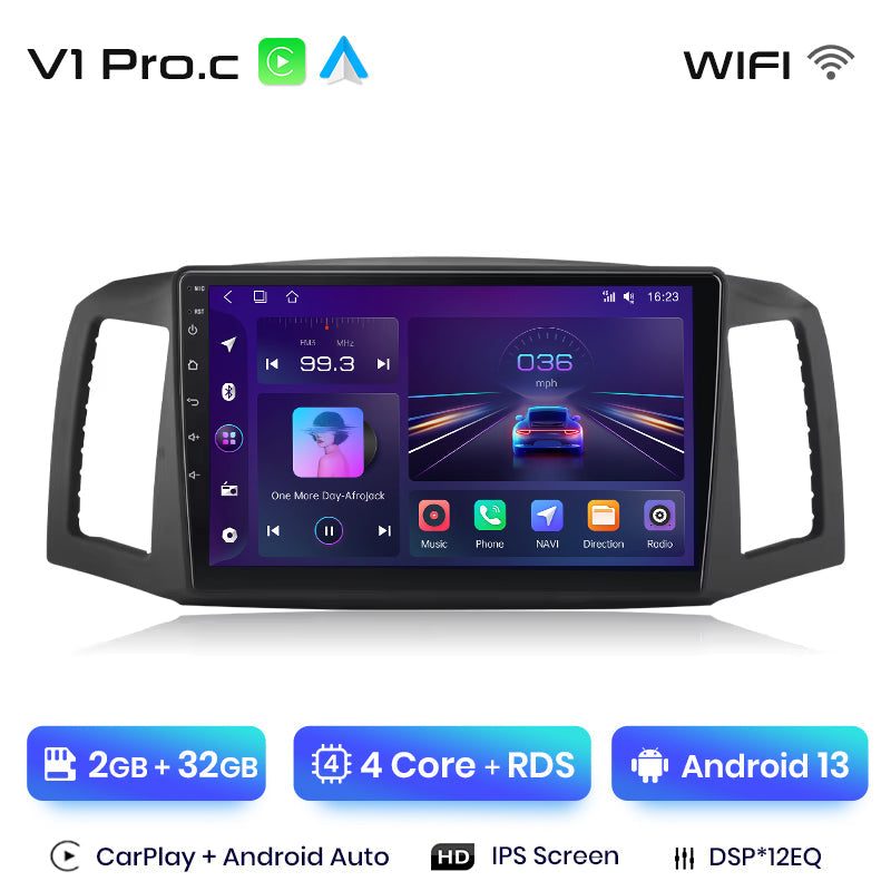 Junsun AI Voice 2 din Android Auto Radio For JEEP Grand Cherokee 2004 2005 2006 2007 Carplay 4G Car Multimedia GPS 2din autoradio