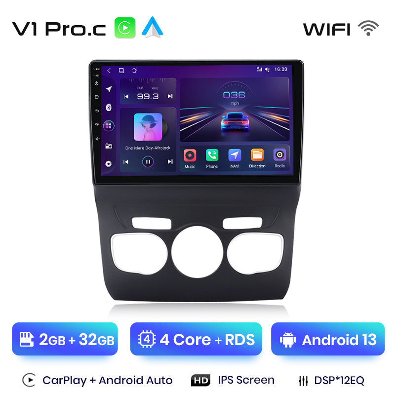 Junsun AI Voice 2 din Android Auto Radio For Citroen C4 2 B7 2013 - 2016 Carplay 4G Car Multimedia GPS 2din autoradio