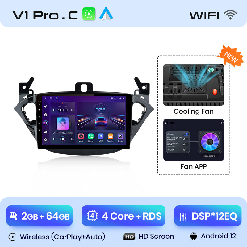 Junsun AI Voice 2 din Android Auto Radio para Opel Corsa E 2015- 2019 Carplay 4G coche Multimedia GPS 2din autoradio