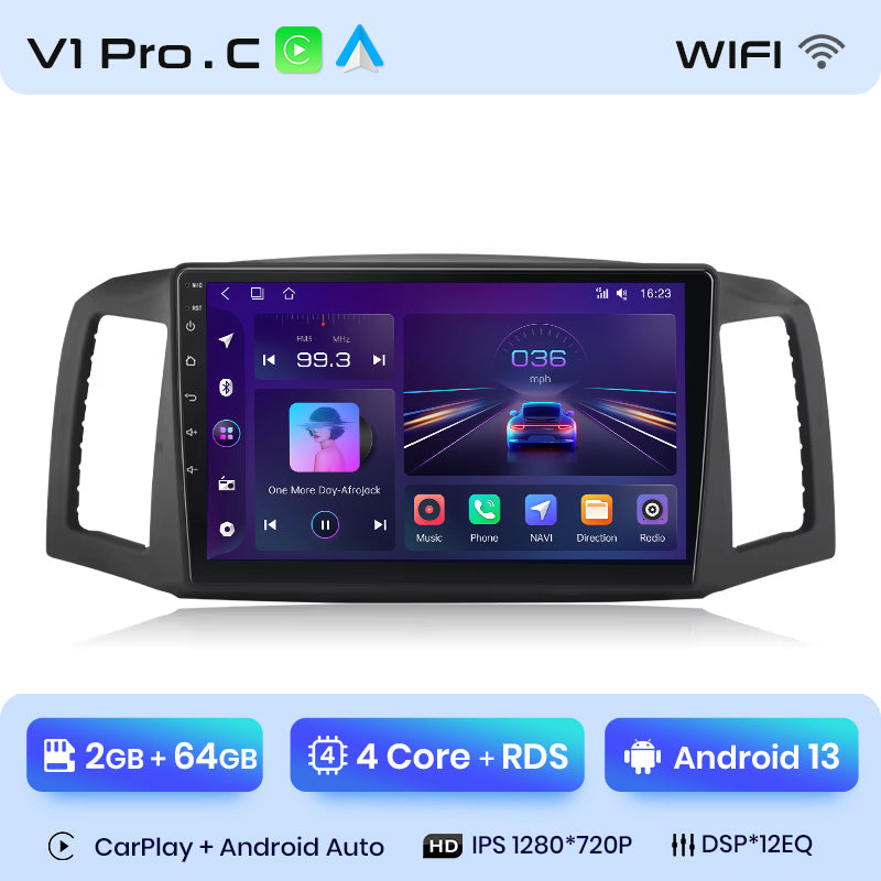 Junsun AI Voice 2 din Android Auto Radio For JEEP Grand Cherokee 2004 2005 2006 2007 Carplay 4G Car Multimedia GPS 2din autoradio
