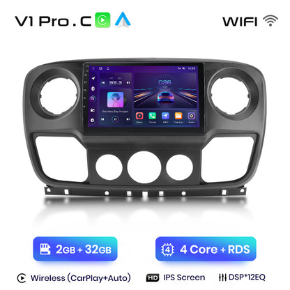 Junsun AI Stimme 2 din Android Auto Radio Für Renault Master Nissan NV400 Opel Movano 2010 - 2021 Carplay 4G auto Multimedia GPS 2din autoradio