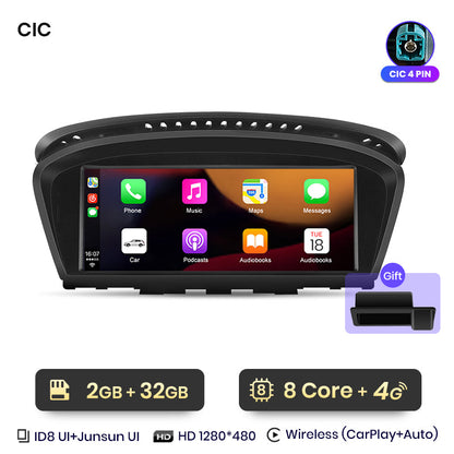 Radio Junsun de 8,8 pulgadas con Android y CarPlay inalámbrico para BMW Serie 5 E60 E61 E62 2004-2010, unidad principal de audio 4G WiFi BT