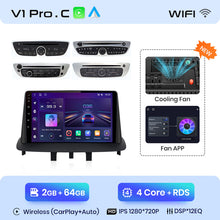 Load image into Gallery viewer, Junsun AI Voice 2 din Android Auto Radio For Renault Megane 3 Fluence Samsung SM3 2008 - 2014 Carplay 4G Car Multimedia GPS 2din autoradio
