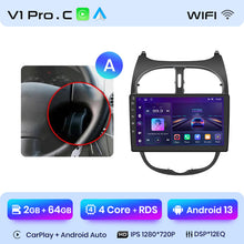 Load image into Gallery viewer, Junsun AI Voice 2 din Android Auto Radio For Peugeot 206 206CC 206SW 2001 - 2008  Carplay 4G Car Multimedia GPS 2din autoradio
