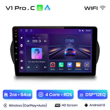 Load image into Gallery viewer, Junsun AI Voice 2 din Android Auto Radio For Fiat Fioririno Qubo For Citroen Nemo For Peugeot Bipper 2008-2017 Carplay 4G Car Multimedia GPS 2din autoradio
