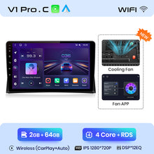 Load image into Gallery viewer, Junsun AI Voice 2 din Android Auto Radio For Volkswagen VW Touareg Multivan T5 Transporte 2004-2009 Carplay 4G Car Multimedia GPS 2din autoradio
