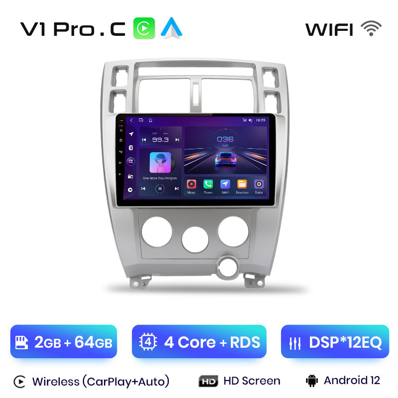 Junsun AI Stimme 2 din Android Auto Radio Für Hyundai Tucson 2006 - 2013 Carplay 4G Auto Multimedia GPS 2din autoradio