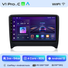 Load image into Gallery viewer, Junsun AI Voice 2 din Android Auto Radio For Audi TT MK2 8J 2006 - 2014 Carplay 4G Car Multimedia GPS 2din autoradio
