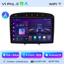 Load image into Gallery viewer, Junsun AI Voice 2 din Android Auto Radio For Peugeot 308 308SW 408 2012 - 2020 Carplay 4G Car Multimedia GPS 2din autoradio
