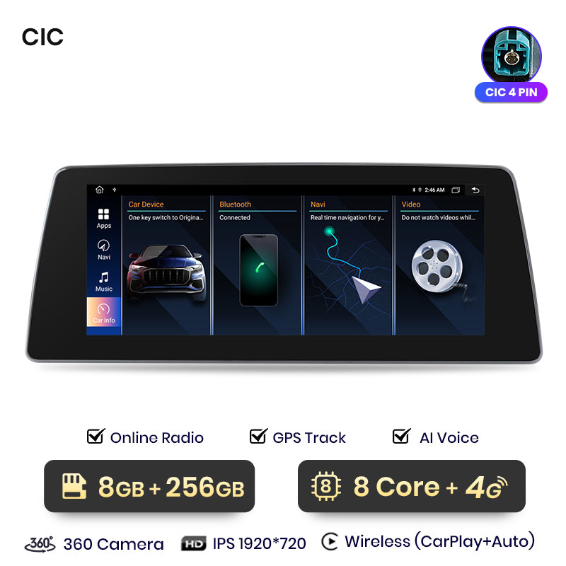 Junsun AI Voice Wireless CarPlay Car Radio Multimedia For