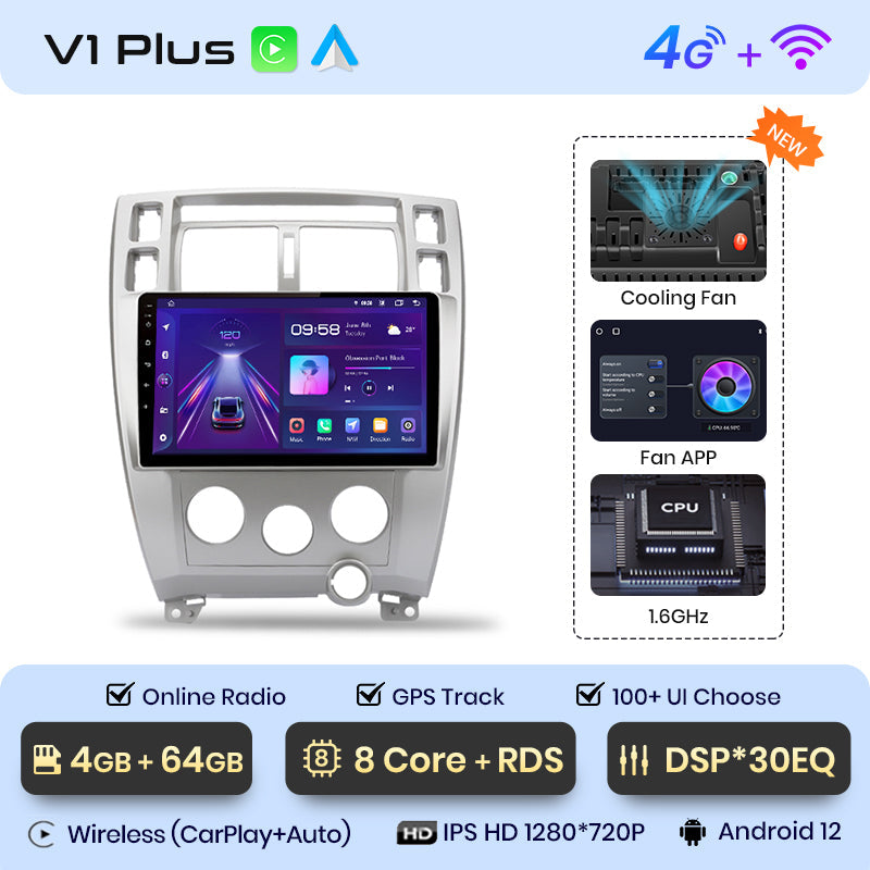 Junsun AI Voice 2 din Android Auto Radio For Hyundai Tucson 2006 - 2013 Carplay 4G Car Multimedia GPS 2din autoradio