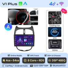 Load image into Gallery viewer, Junsun AI Voice 2 din Android Auto Radio For Peugeot 206 206CC 206SW 2001 - 2008  Carplay 4G Car Multimedia GPS 2din autoradio
