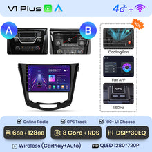 Load image into Gallery viewer, Junsun Wireless CarPlay Radio Multimedia For Nissan Qashqai J11 X-Trail T32 2013-2017 Android Auto GPS autoradio Car Intelligent
