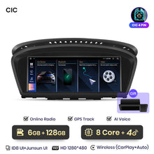 Load image into Gallery viewer, Junsun 8.8 Inch Wireless CarPlay Andorid Auto Car Radio For BMW 5 Series E60 E61 E62 2004-2010 4G WiFi BT Audio Head Unit
