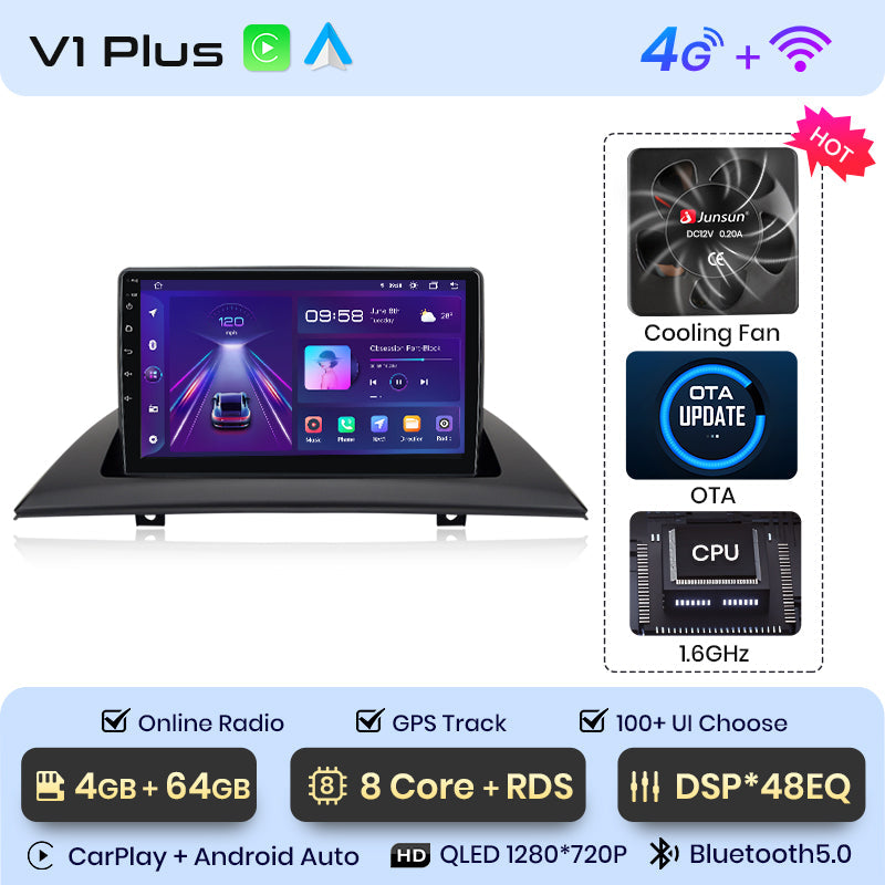 Junsun AI Stimme 2 din Android Auto Radio Für BMW X3 E83 2003 - 2011 Carplay 4G Auto Multimedia GPS 2din autoradio