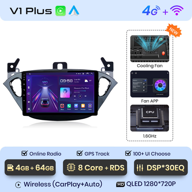 Junsun AI Voice 2 din Android Auto Radio para Opel Corsa E 2015- 2019 Carplay 4G coche Multimedia GPS 2din autoradio