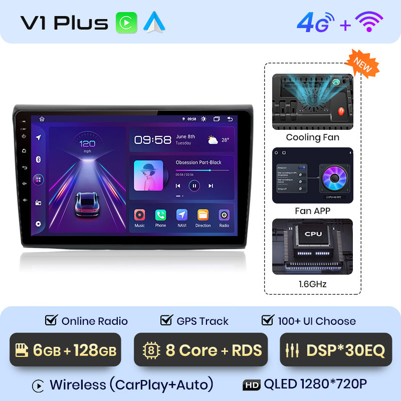 Junsun AI Voice 2 din Android Auto Radio For Fiat Bravo 2007 2008 2009 2010-2012 Carplay 4G Car Multimedia GPS 2din autoradio