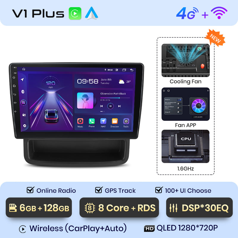 Junsun AI Voice 2 din Android Auto Radio For Renault Trafic Nissan Primastar Opel Vivaro 2010 - 2014 Carplay 4G Car Multimedia GPS 2din autoradio