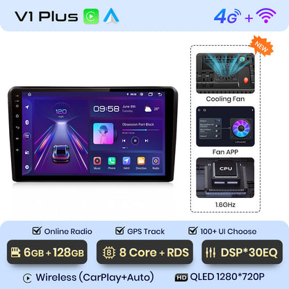 Junsun AI Stimme 2 din Android Auto Radio Für Audi A3 8P 2003 - 2013 Carplay 4G Auto multimedia GPS 2din autoradio