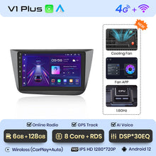 Load image into Gallery viewer, Junsun V1 AI Voice Wireless CarPlay Android Auto Radio For Seat Altea 2004-2015 Toledo 3 4G Car Multimedia GPS 2din autoradio
