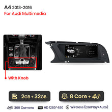 Load image into Gallery viewer, Junsun 8.8 inch Wireless CarPlay Andorid Auto Car Radio Multimedia For Audi A4 A4L B8 2009-2016 Navigation Autoradio
