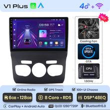 Load image into Gallery viewer, Junsun AI Voice 2 din Android Auto Radio For Citroen C4 2 B7 2013 - 2016 Carplay 4G Car Multimedia GPS 2din autoradio
