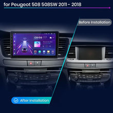 Cargar imagen en el visor de la galería, Junsun AI voice 4G LTE wireless CarPlay Android Auto Radio For Peugeot 508 508SW 2011 - 2018 Car Intelligent Systems Multimedia player Stereo RDS BT 2 din autoradio GPS Navi screen
