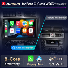 Junsun Wireless CarPlay Car Radio For Benz C-Class W203 2005 2006 2007-2009 Android Multimedia