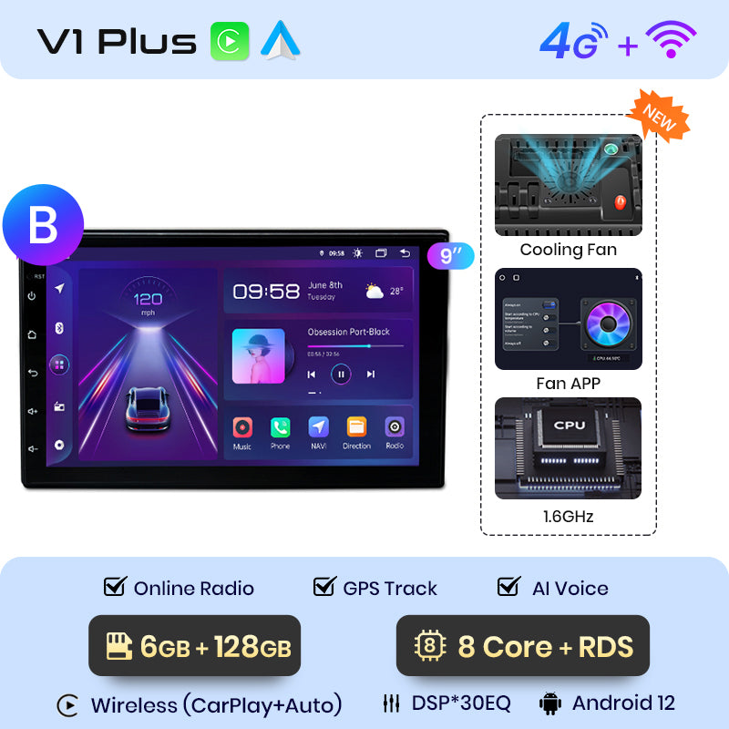 Junsun 7" 9"10.1" Universal CarPlay Android Auto Radio For VW Volkswagen Fiat Renault Nissan Hyundai 4G Car Multimedia autoradio
