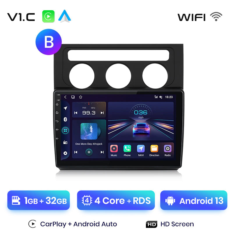 Junsun AI Stimme 2 din Android Auto Radio Für Volkswagen Touran 1 2003 - 2010 Carplay 4G Auto Multimedia GPS 2din autoradio