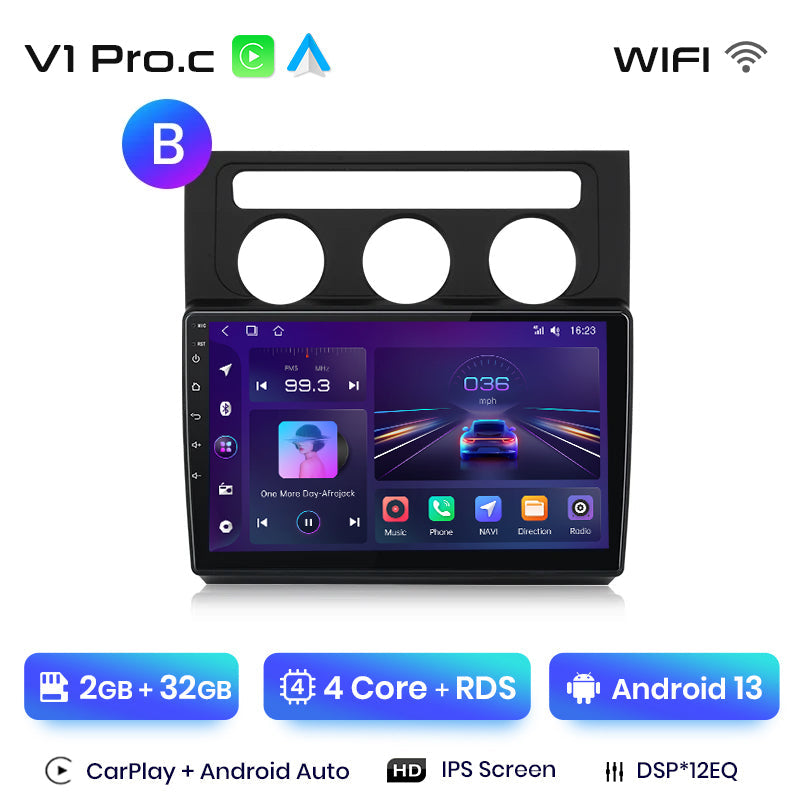 Junsun AI Stimme 2 din Android Auto Radio Für Volkswagen Touran 1 2003 - 2010 Carplay 4G Auto Multimedia GPS 2din autoradio