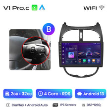 Load image into Gallery viewer, Junsun AI Voice 2 din Android Auto Radio For Peugeot 206 206CC 206SW 2001 - 2008  Carplay 4G Car Multimedia GPS 2din autoradio
