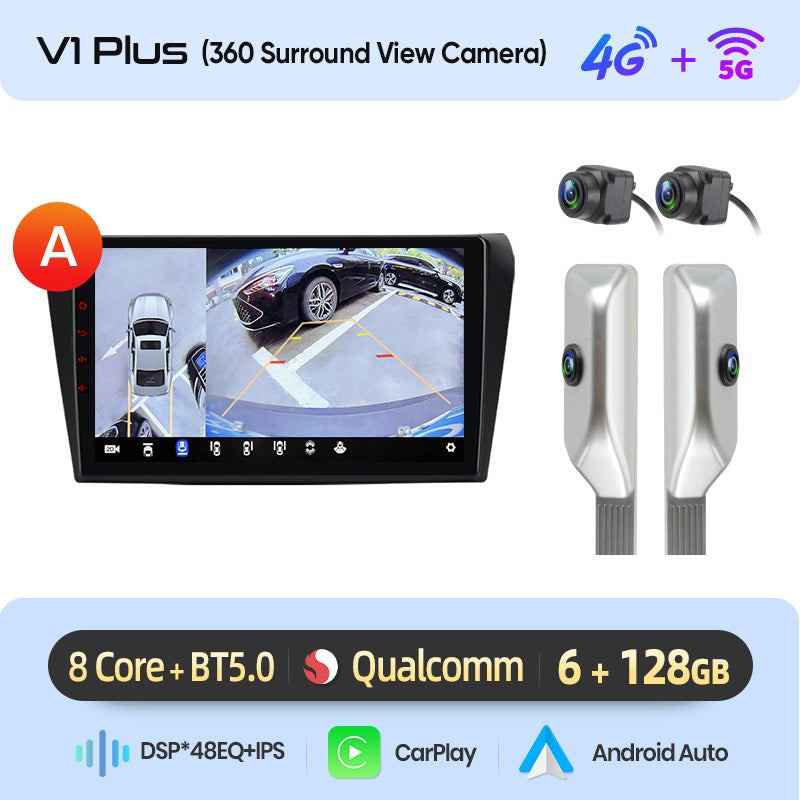 Junsun AI voice 4G LTE wireless CarPlay Android Auto Radio For Mazda 3 bk 2004 2005-2009 Car Intelligent Systems Multimedia player Stereo RDS BT 2 din autoradio GPS Navi screen