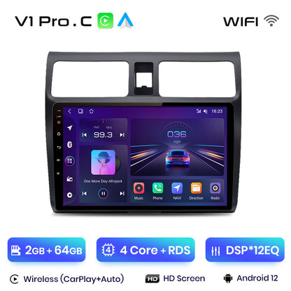Junsun AI Stimme 2 din Android Auto Radio Für Suzuki Swift 2003 2004 2005 2006 2007 2008 - 2010Carplay 4G auto Multimedia GPS 2din autoradio