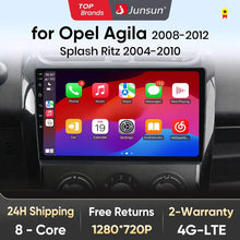 Junsun AI voice 4G LTE wireless CarPlay Android Auto Radio For SUZUKI Splash Ritz 2004-2010 Opel Agila 2008-2012 Car Intelligent Systems Multimedia player Stereo RDS BT 2 din autoradio GPS Navi screen