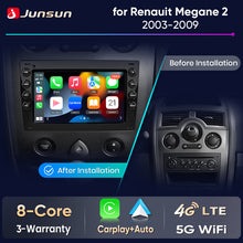 Junsun Wireless CarPlay Car Radio For Renault Megane 2 2003 2004 2005-2009 Android Multimedia