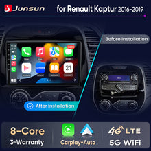 Junsun Wireless CarPlay Car Radio For Renault Kaptur 2016 2017 2018 2019 Android Multimedia