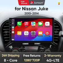 Junsun AI voice 4G LTE wireless CarPlay Android Auto Radio For Nissan Juke YF15 2010-2014 Car Intelligent Systems Multimedia player Stereo RDS BT 2 din autoradio GPS Navi screen