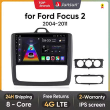 Junsun AI voice 4G LTE wireless CarPlay Android Auto Radio For Ford Focus 2 Mk2 2004 2005 2006-2011 Car Intelligent Systems Multimedia player Stereo RDS BT 2 din autoradio GPS Navi screen