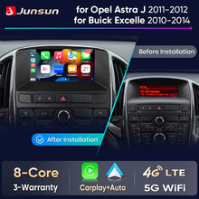 Junsun Wireless CarPlay Car Radio For Opel Astra J 2011-2014 Buick Excelle GT XT Android Multimedia