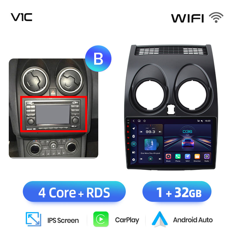 Junsun AI voice 4G LTE wireless CarPlay Android Auto Radio For Nissan Qashqai J10 2006 2007 2008-2013 Car Intelligent Systems Multimedia player Stereo RDS BT 2 din autoradio GPS Navi screen