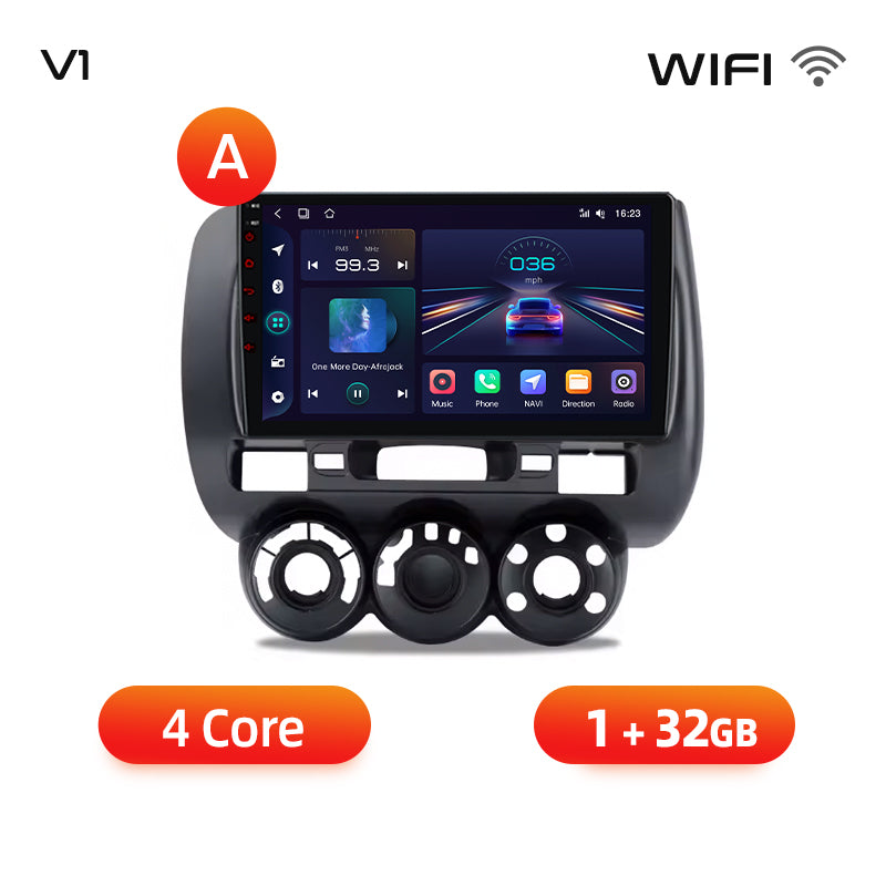 Junsun AI voice 4G LTE wireless CarPlay Android Auto Radio For Honda Fit Jazz City 2002 2003 2004-2007 Car Intelligent Systems Multimedia player Stereo RDS BT 2 din autoradio GPS Navi screen